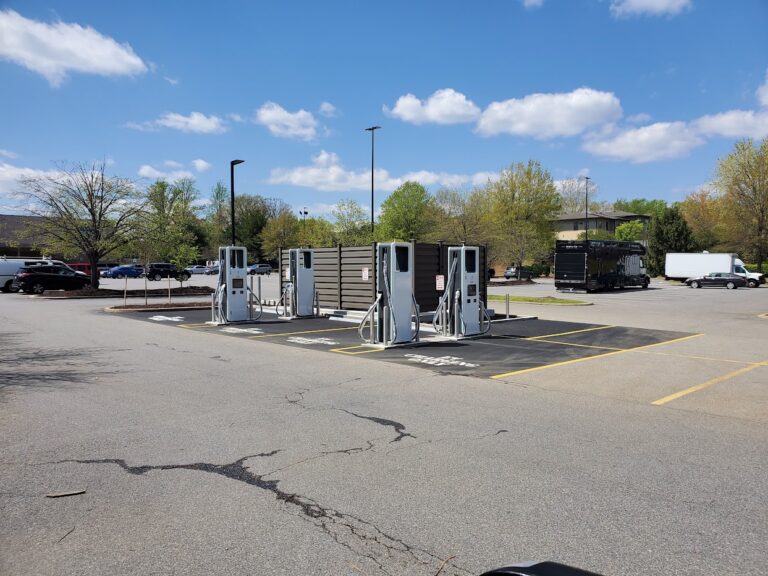 commercial ev charger station installation