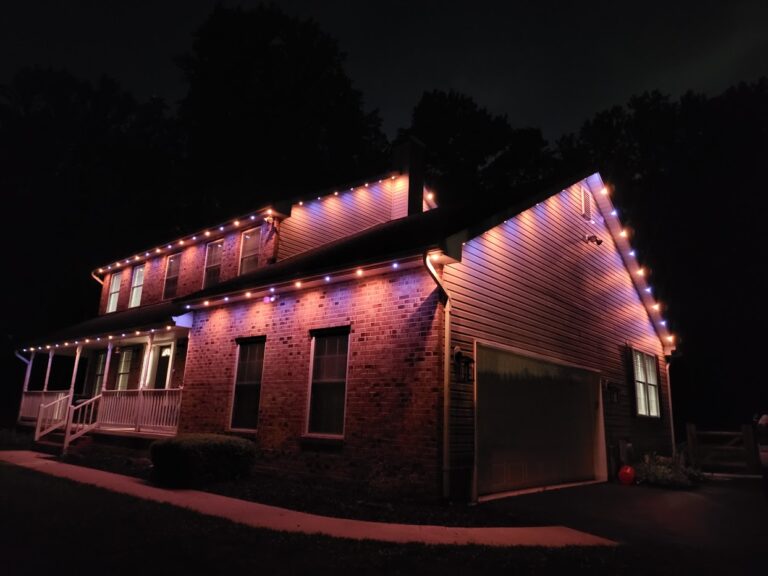 halloween jellyfish lighting installation crofton