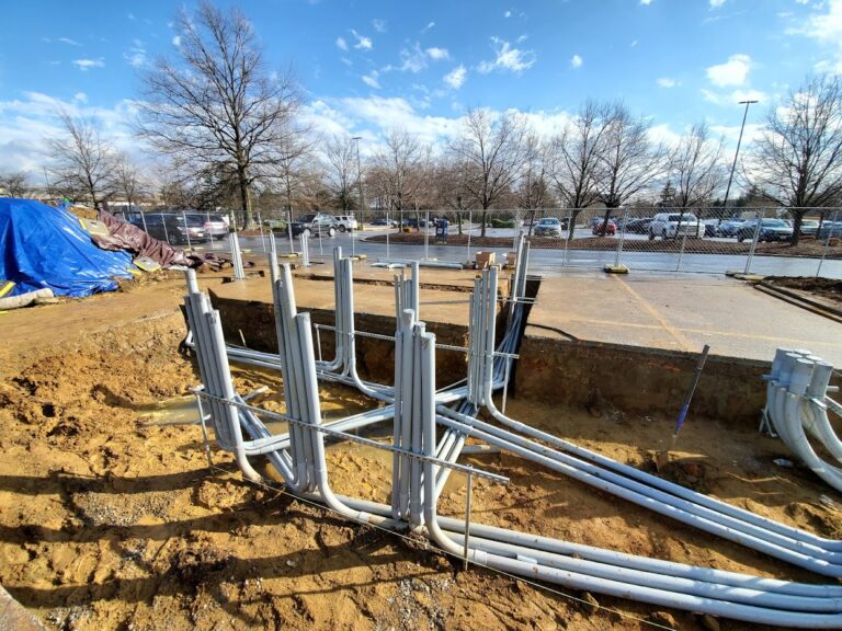 professional commercial ev charging station installation