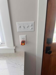 Deshaies Electrical Services installing GFI outlets for kitchen safety and protection