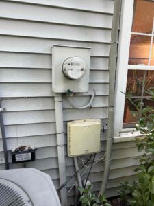 Deshaies Electrical Services performing a residential panel and service upgrade installation