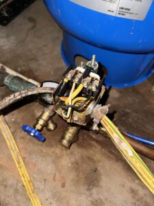 Deshaies Electrical Services troubleshooting wiring connected to the well pump system